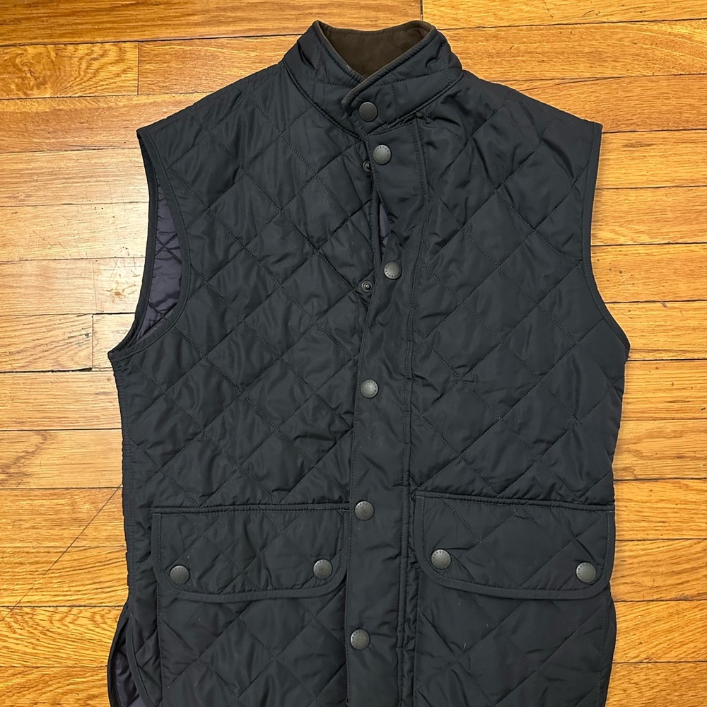 Barbour Quilted Vest, Navy, Men’s size M